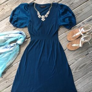 BCBG puff sleeve dress